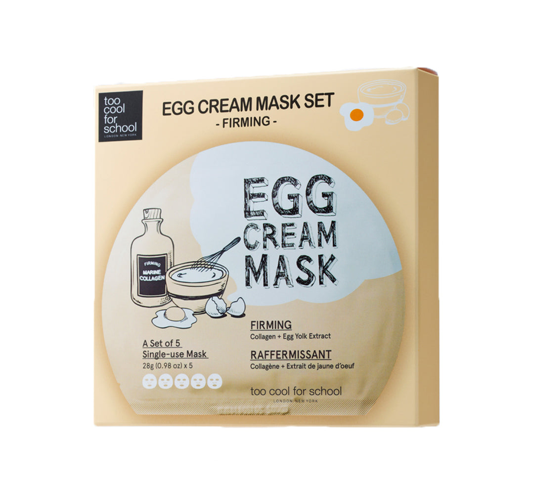 Egg Cream Mask Set (5 sheets)