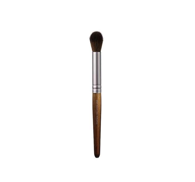 A cruelty-free makeup artist brush kit comprised of 4 essential mini-brushes in a stylish leather pouch (also cruelty-free!)