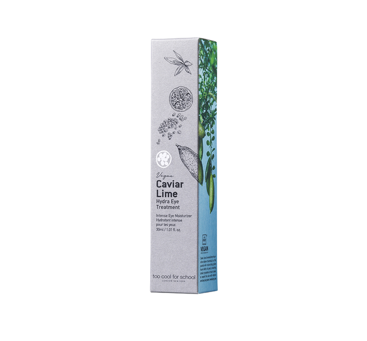 A powerfully moisturizing hypoallergenic eye treatment for Dryness+Wrinkles+Puffy Eyes. Contains 65% of caviar lime extracts. 