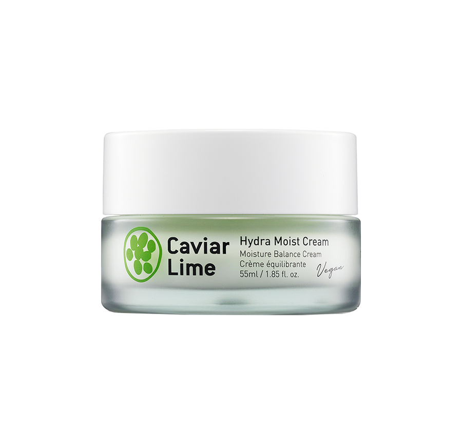 A 48-hour resistant moisturizing cream formulated with 80% of caviar lime extracts full of 9 multi-vitamins, 6-layered hyaluronic acid, and all EWG green ingredients.