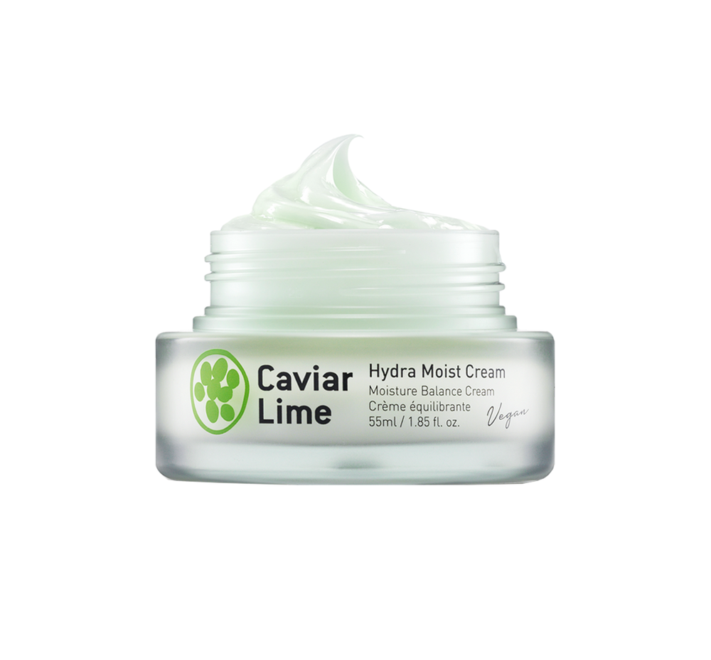 A 48-hour resistant moisturizing cream formulated with 80% of caviar lime extracts full of 9 multi-vitamins, 6-layered hyaluronic acid, and all EWG green ingredients.