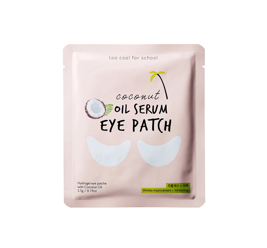 Coconut Oil Serum Eye Patch is a 2-piece eye hydrogel mask which is formulated with coconut water, coconut oil, and other brightening and anti-aging ingredients to reduce the look of dark circles and wrinkles with ease. (0.19 oz)