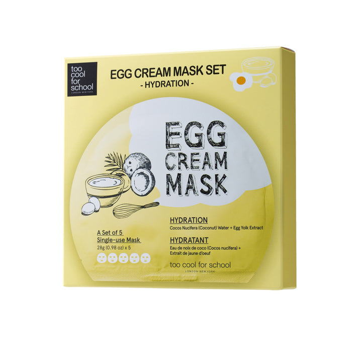 Egg Cream Mask Set (5 sheets)