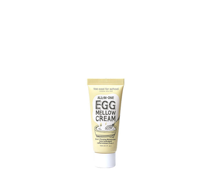 Too Cool For School Egg-ssential Skincare Mini Set is an essential 4-piece skincare travel-size set ($24 Value) comprised of a facial cleanser, a hydrating sheet mask, a firming moisturizer, and a hydrating body butter for a complete skincare regimen.